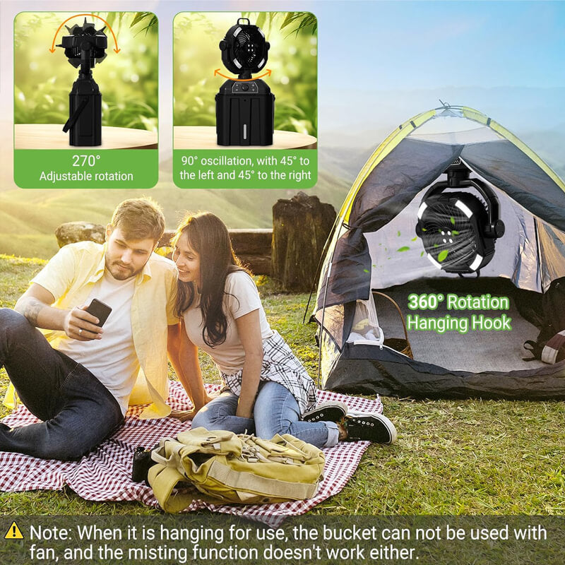 Versatile Outdoor Breeze Maker | 4-in-1 Cooling Solution