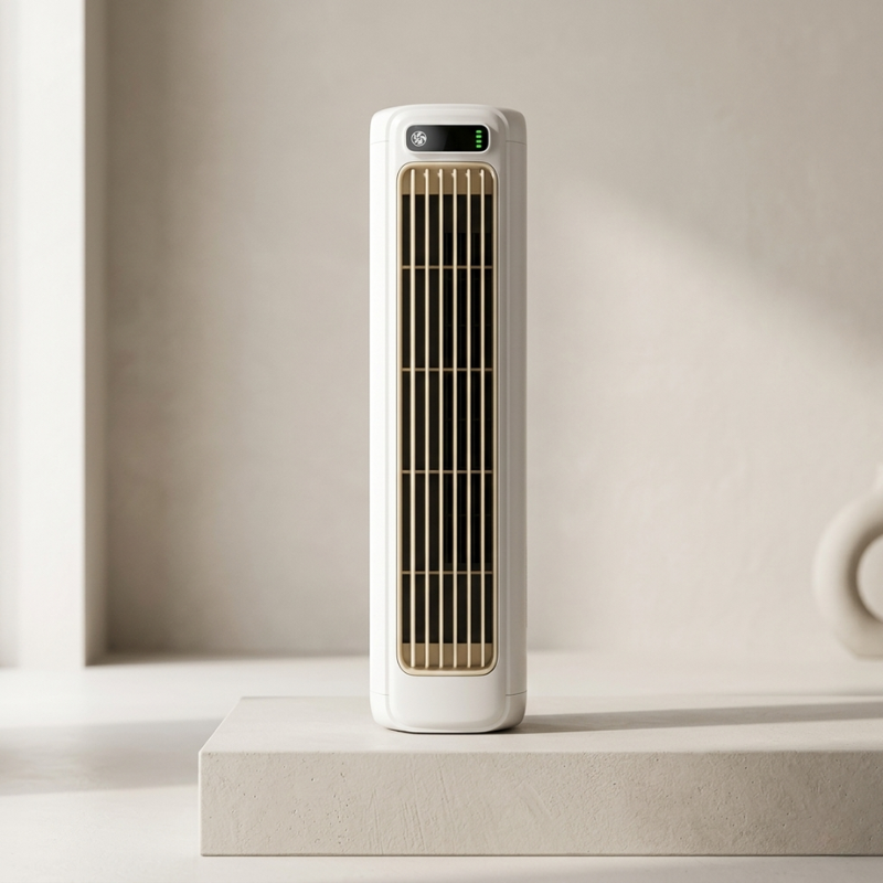 Compact Rechargeable Desk Fan with Touch Control & 3 Speeds