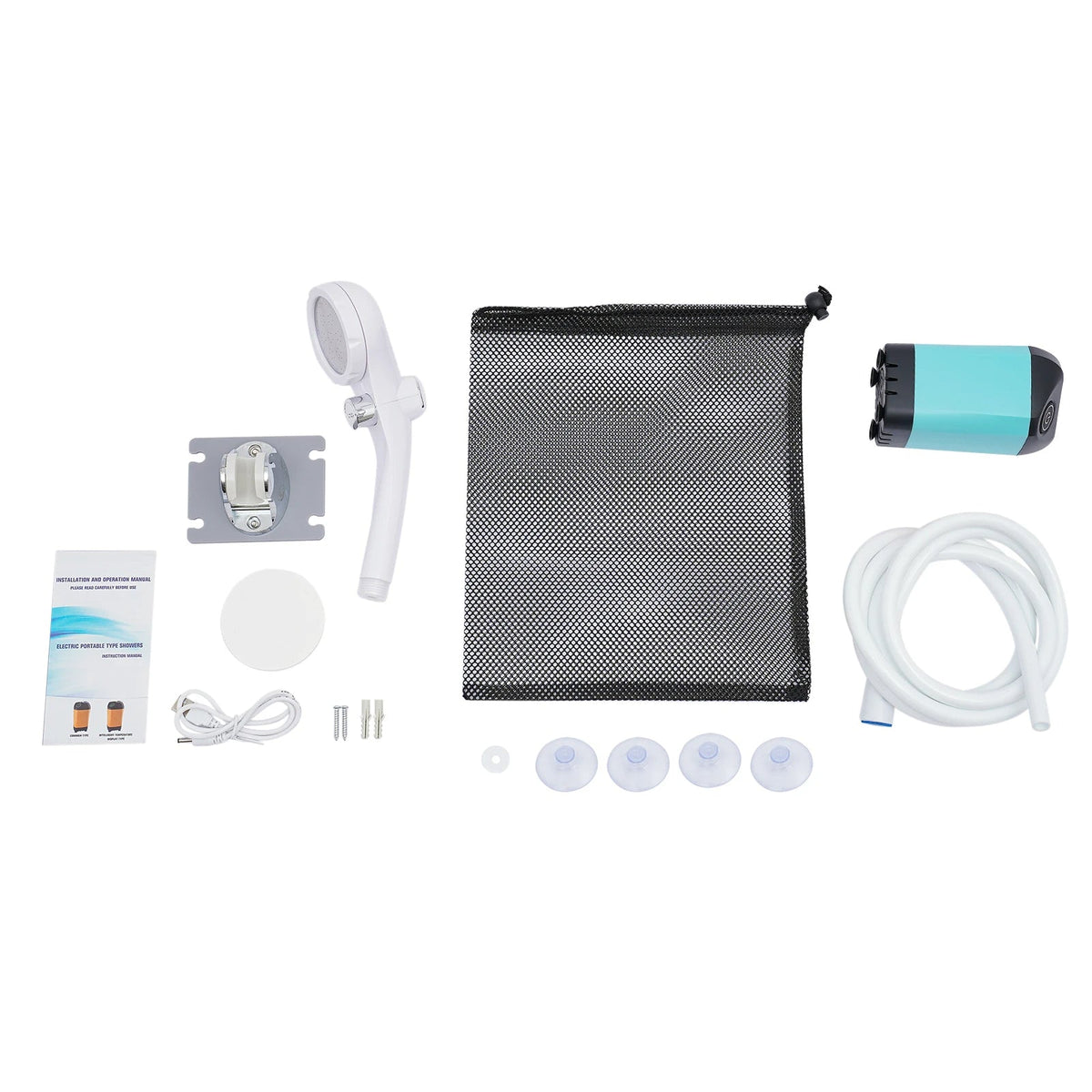 Compact Rechargeable Outdoor Shower for On-the-Go Cleanliness