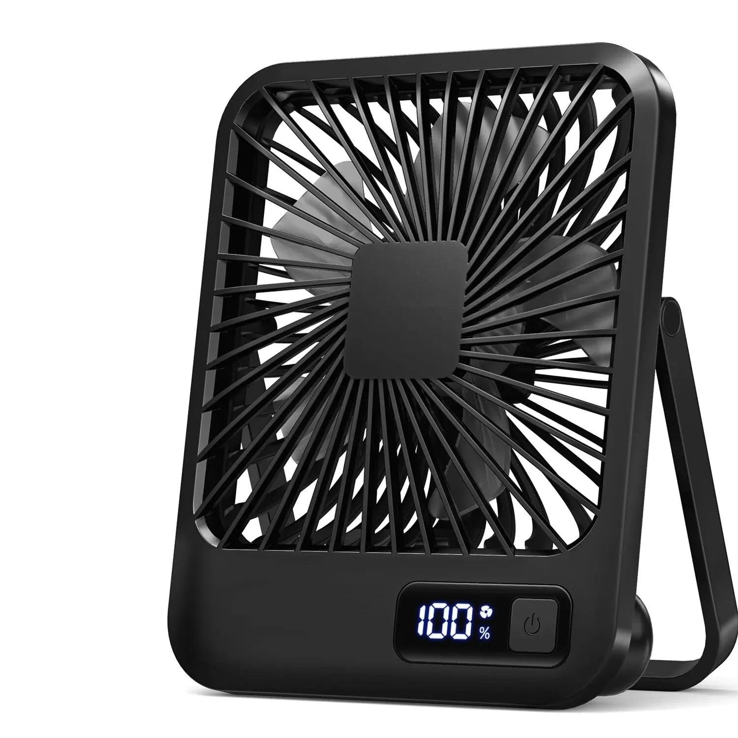 Compact Cordless USB Table Fan with Adjustable Speeds