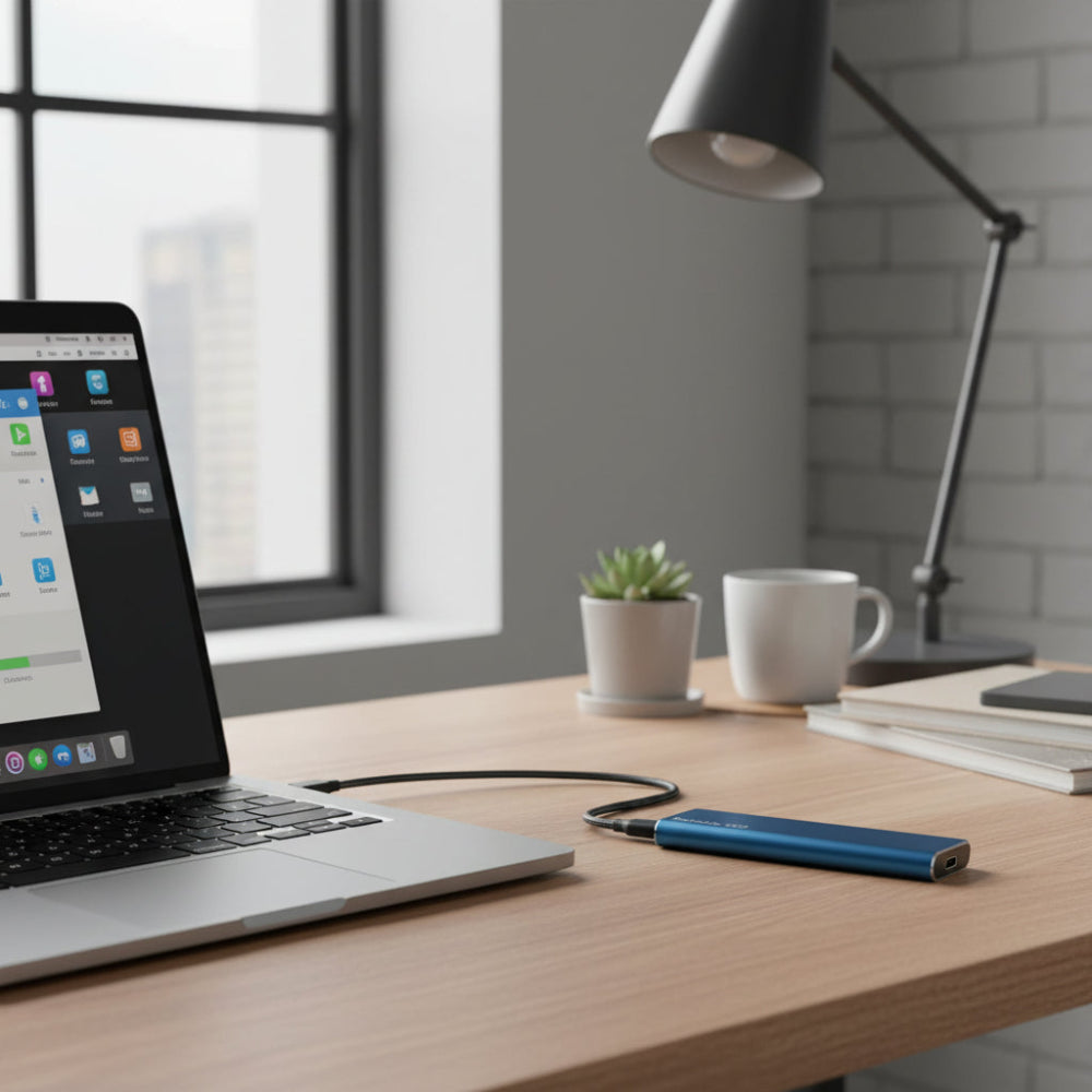 Ultra-Slim Portable SSD: Rapid USB 3.2 Data Storage Solution