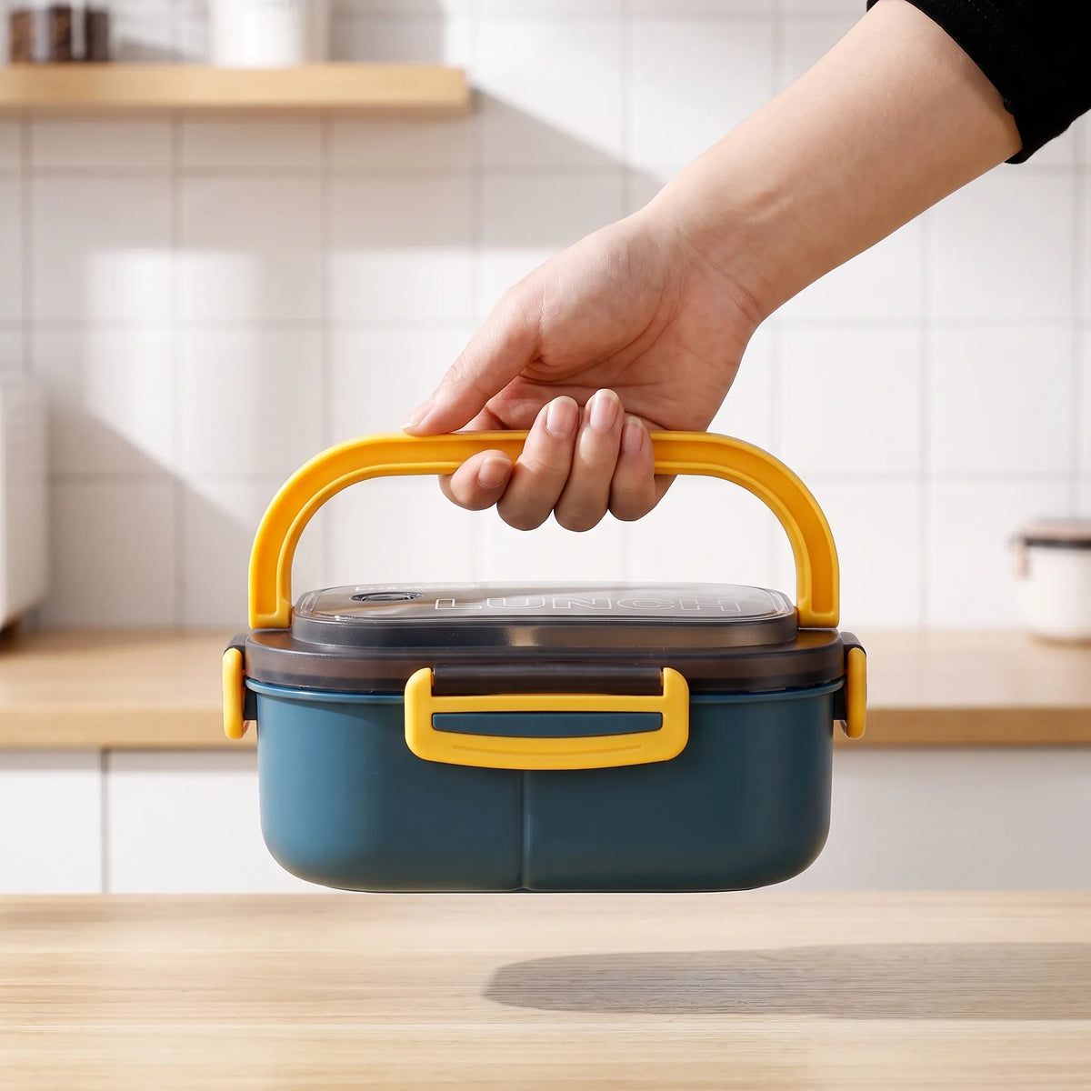 Two-Tier Portable Divided Lunch Box