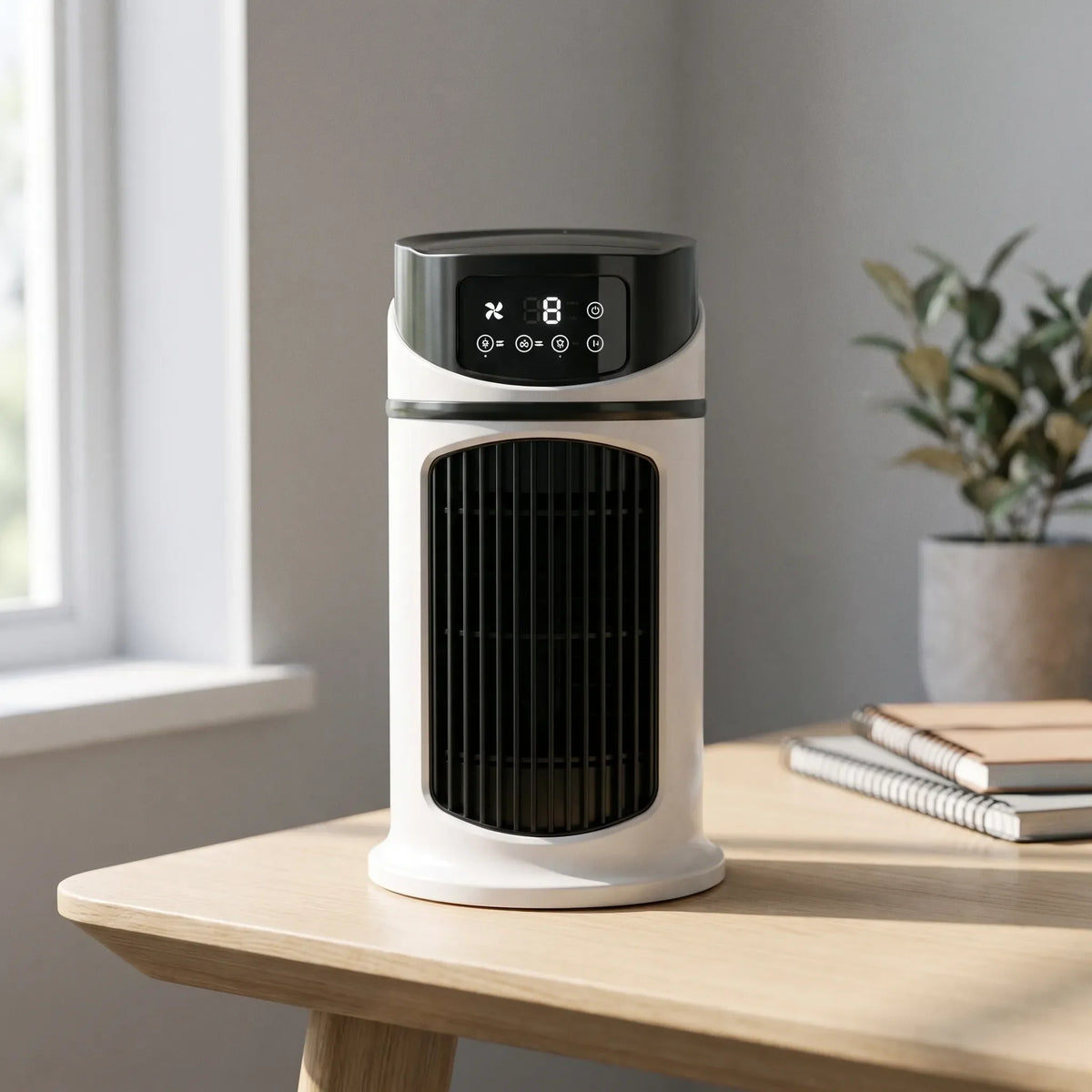 Compact Misting Fan for On-the-Go Use