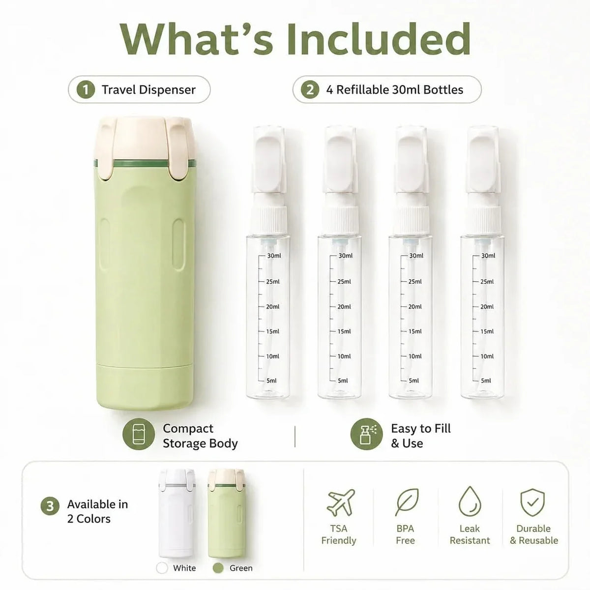 VersaBottle – Multi-Compartment Travel Dispenser