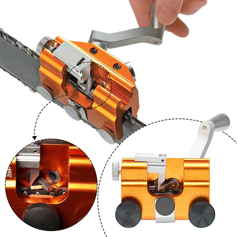 Ultimate Chainsaw Chain Sharpener with Quick-Fit Clamp System