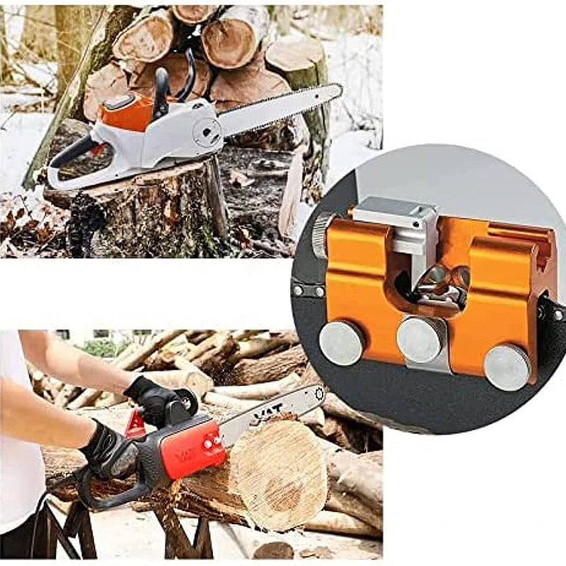 Ultimate Chainsaw Chain Sharpener with Quick-Fit Clamp System