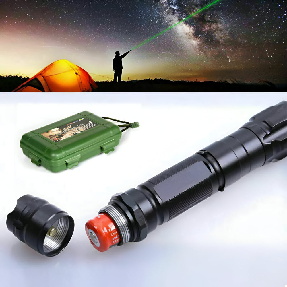 High-Intensity Green Laser Pointer | Rechargeable & Long Range