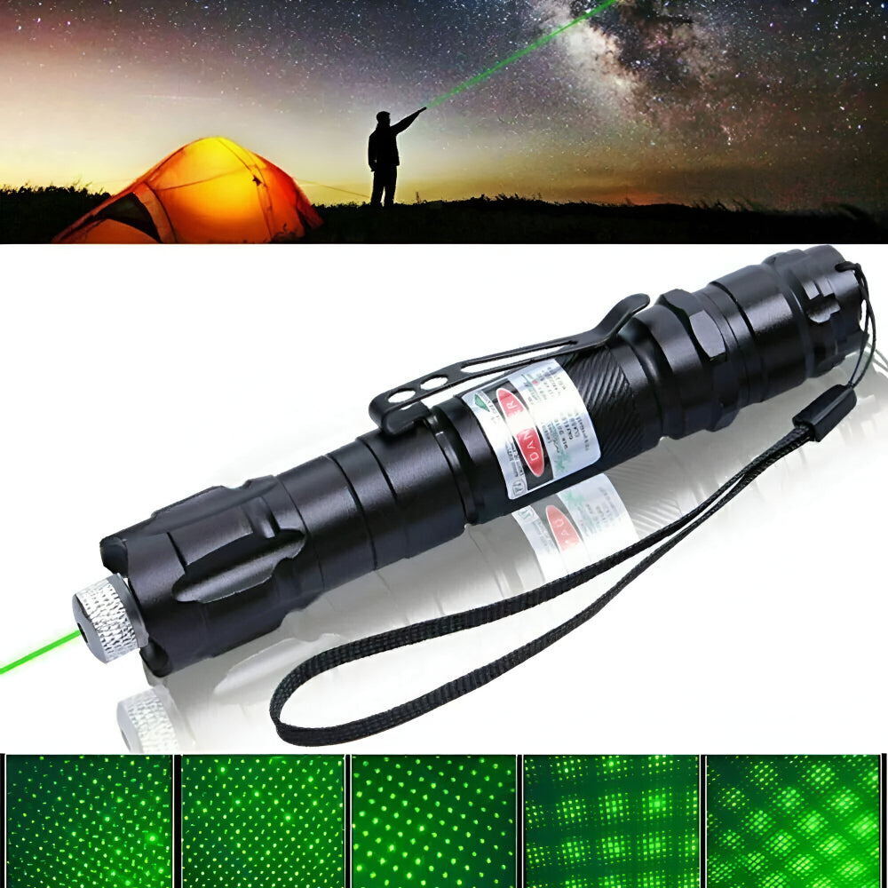 High-Intensity Green Laser Pointer | Rechargeable & Long Range
