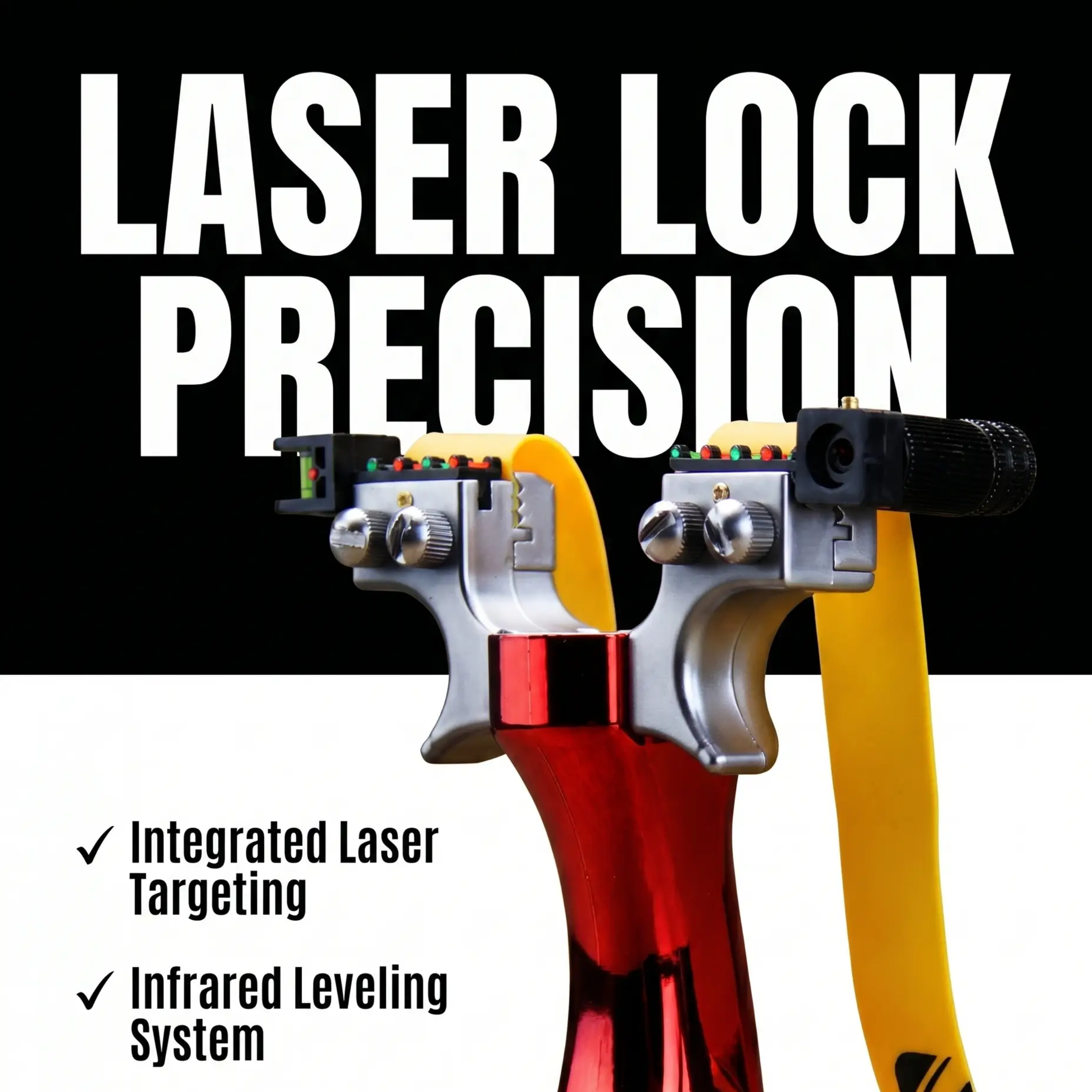 Accurate Aim Slingshot with Laser Guidance & Comfortable Grip