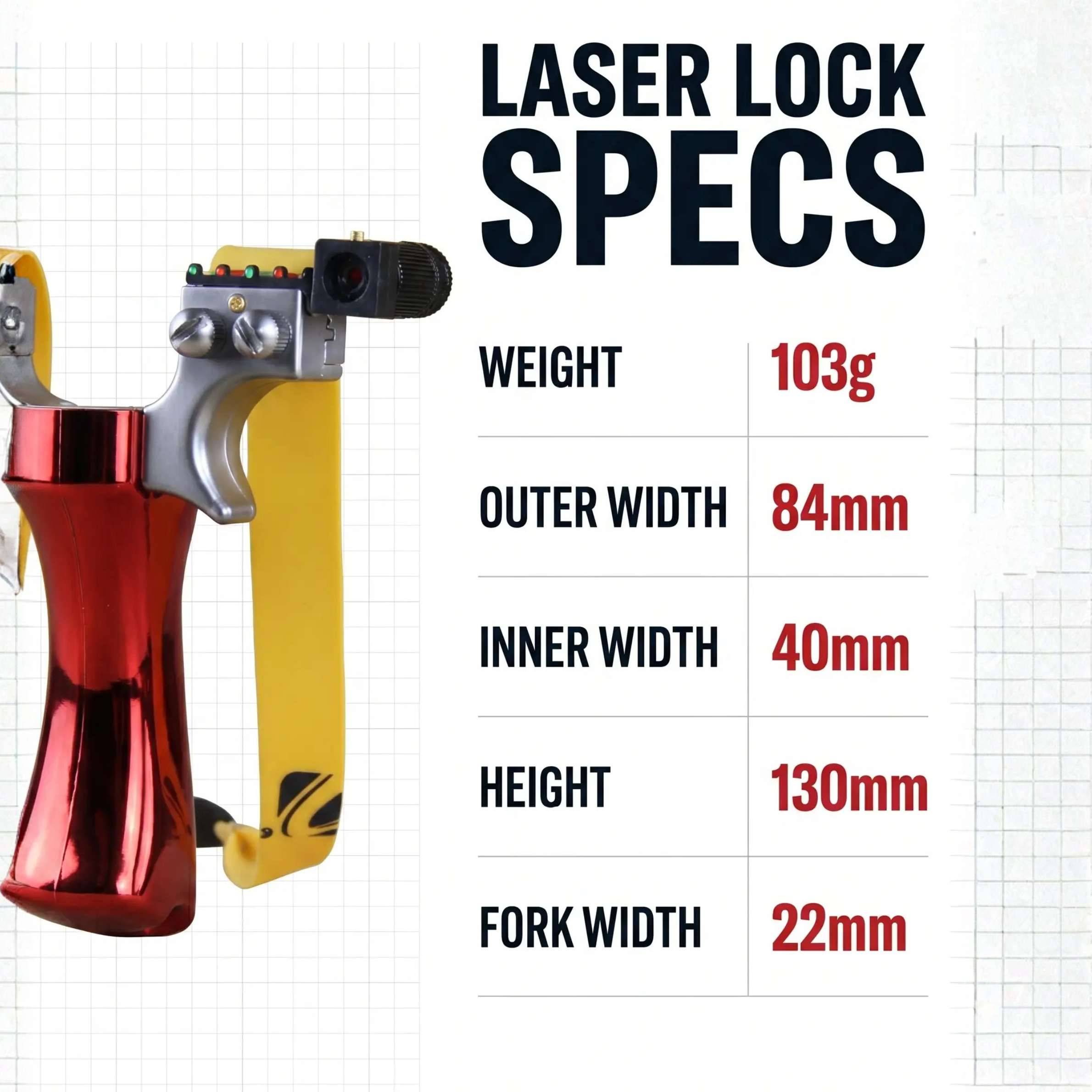 Accurate Aim Slingshot with Laser Guidance & Comfortable Grip
