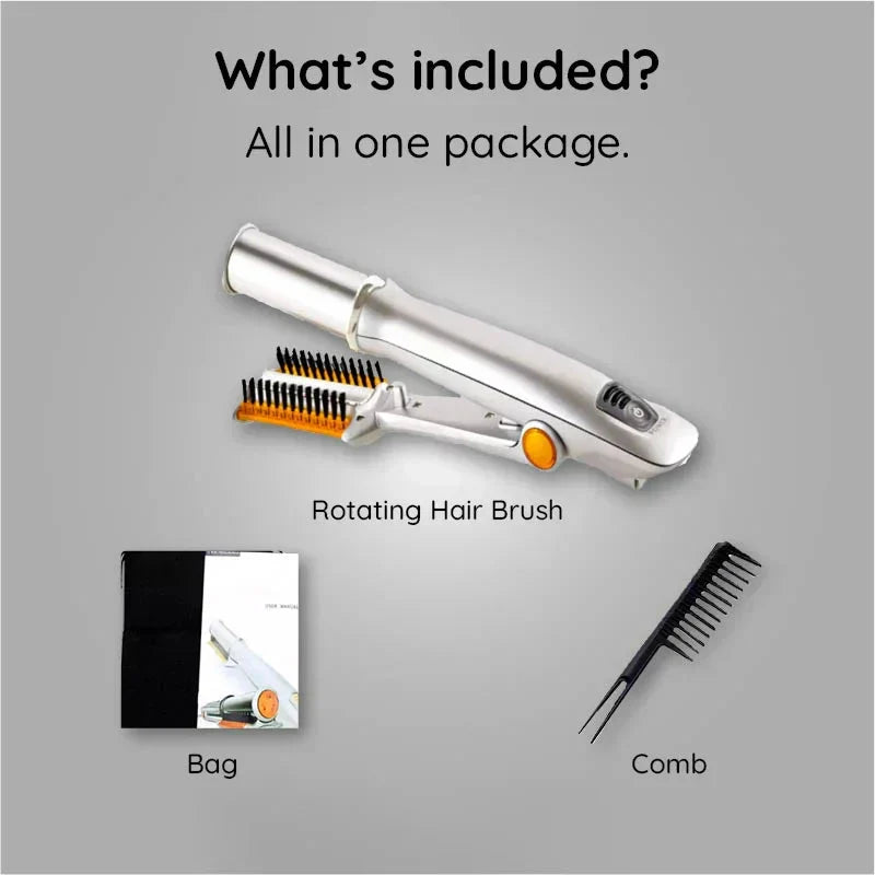 Versatile 2-in-1 Rotating Hair Styling Brush