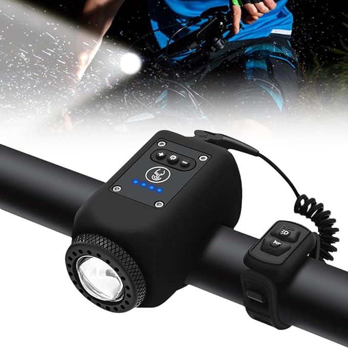 BrightWave Bicycle Light & Horn – 250 Lumens Rechargeable System