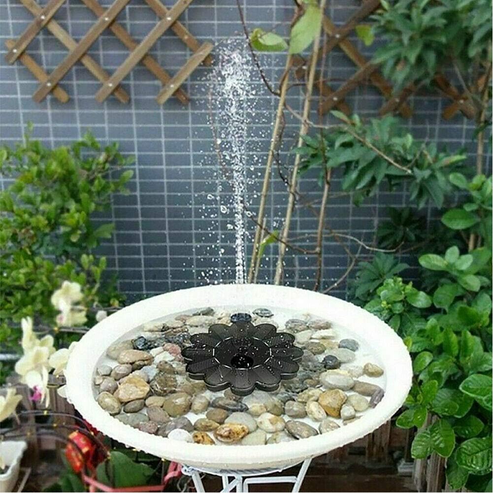 Solar-Powered Floral Water Feature for Pools and Ponds