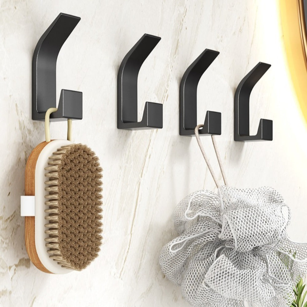 Sleek 5-Pack Adhesive Coat Hooks for Effortless Organization