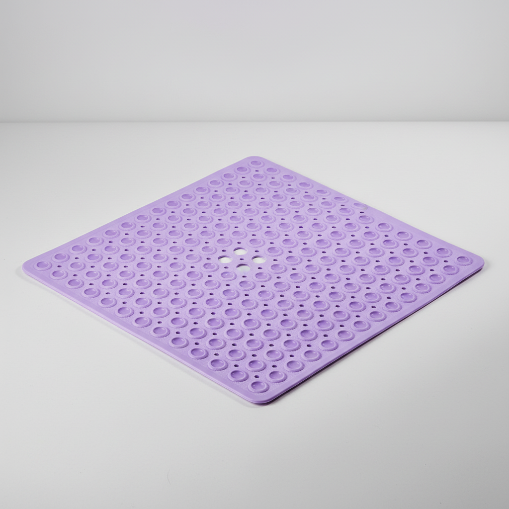 Non-Slip Square Shower Mat in PVC Material