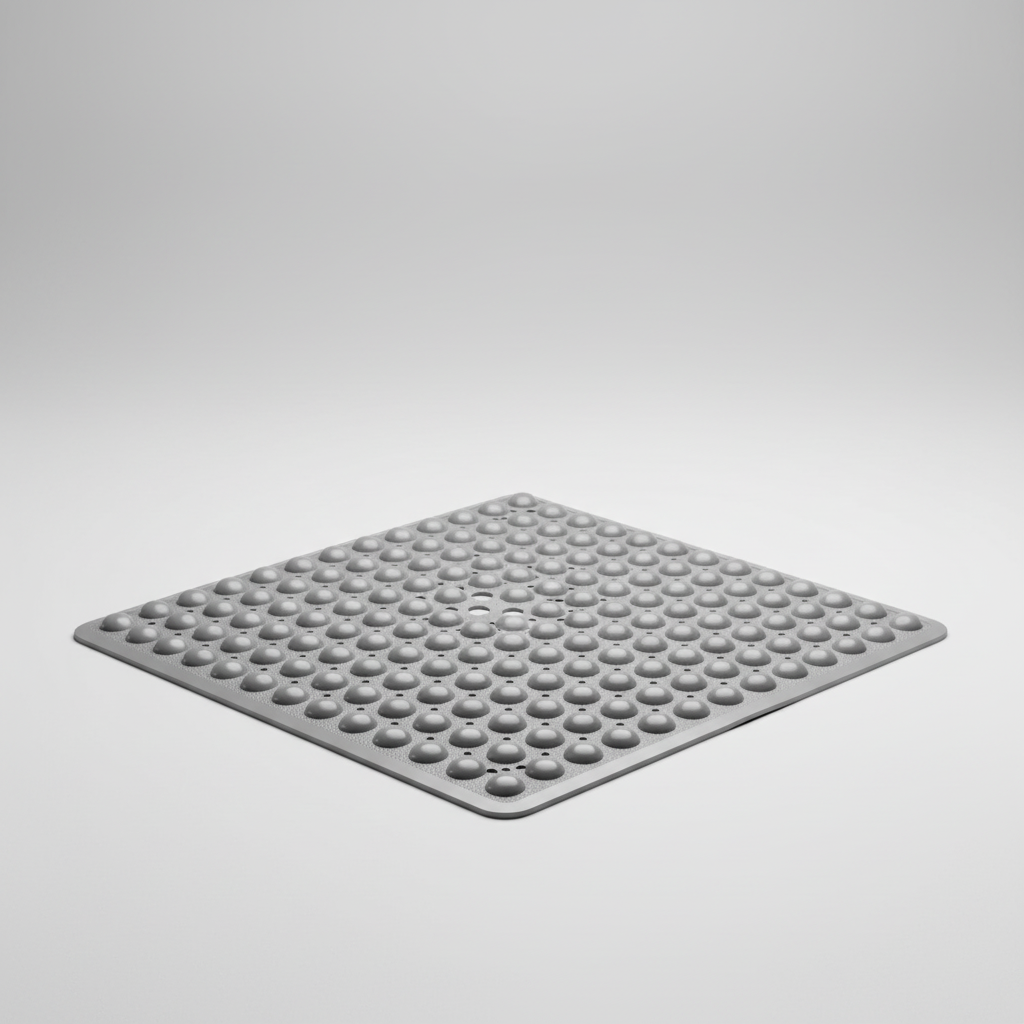 Non-Slip Square Shower Mat in PVC Material