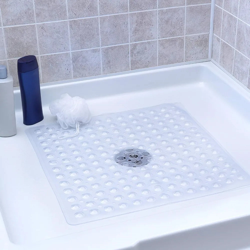 Non-Slip Square Shower Mat in PVC Material
