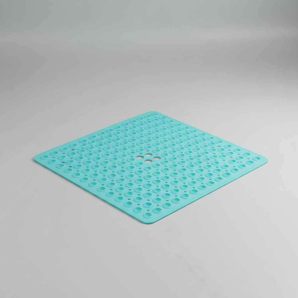 Non-Slip Square Shower Mat in PVC Material