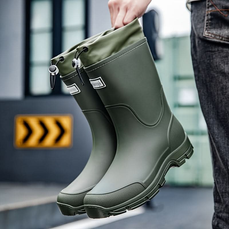 AquaGuard Mid-Calf Waterproof Boots with Non-Slip Sole