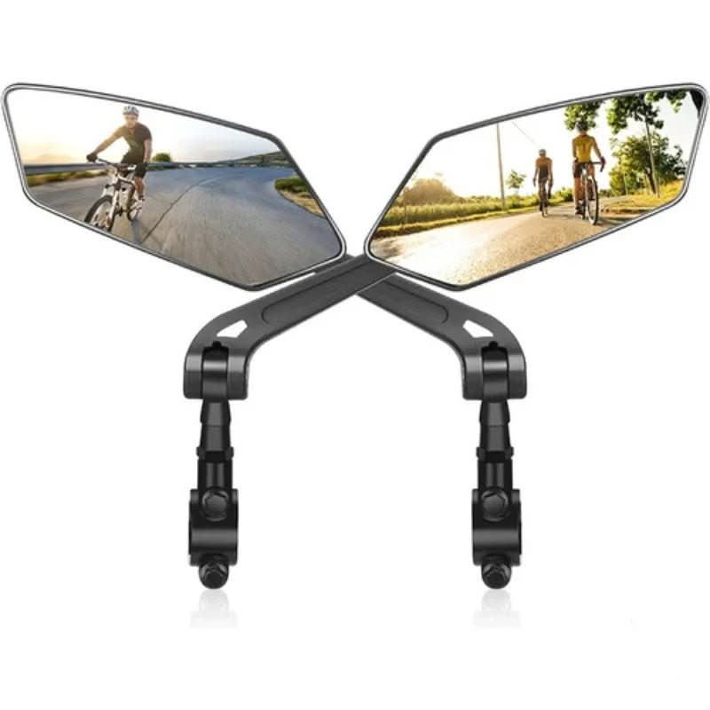 VisionGuard – Adjustable Wide-Angle Rearview Mirror for Cyclists