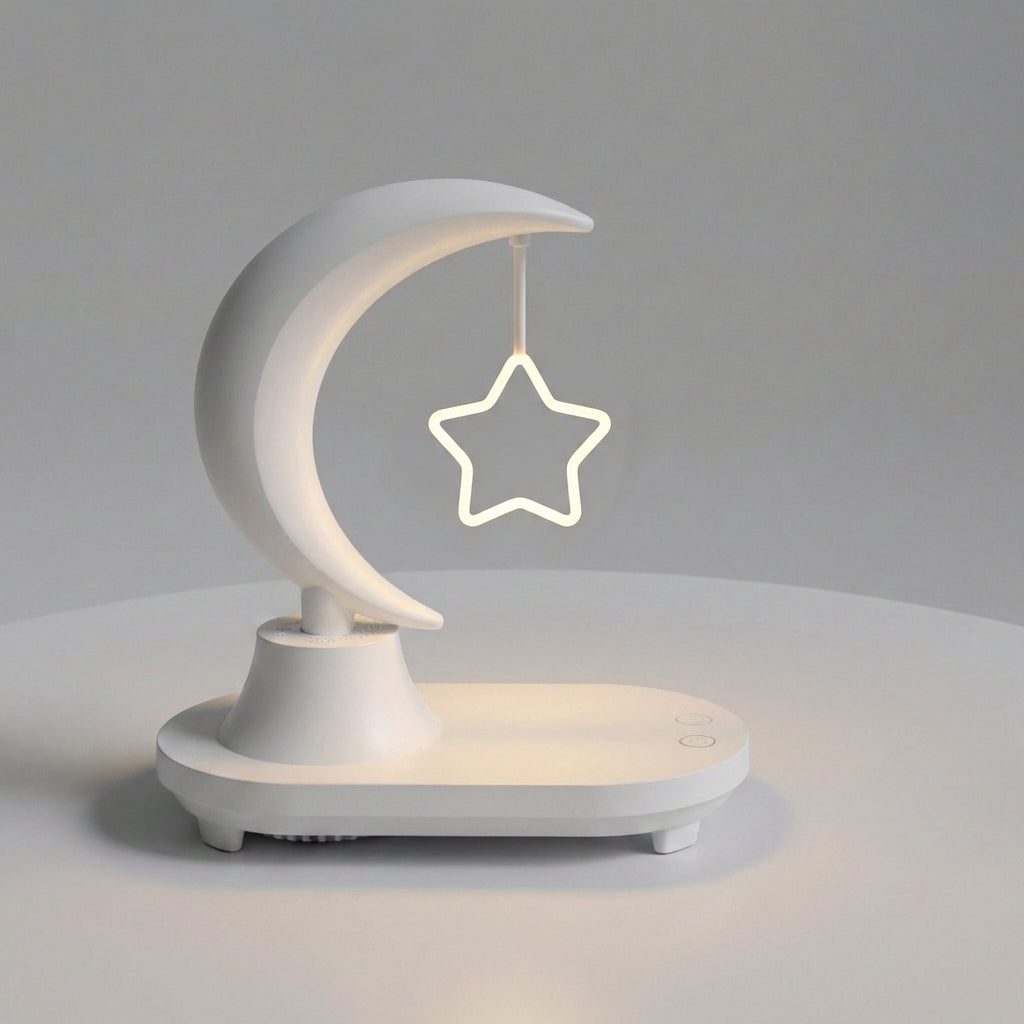 Bluetooth Bedside Lamp with Rechargeable Battery
