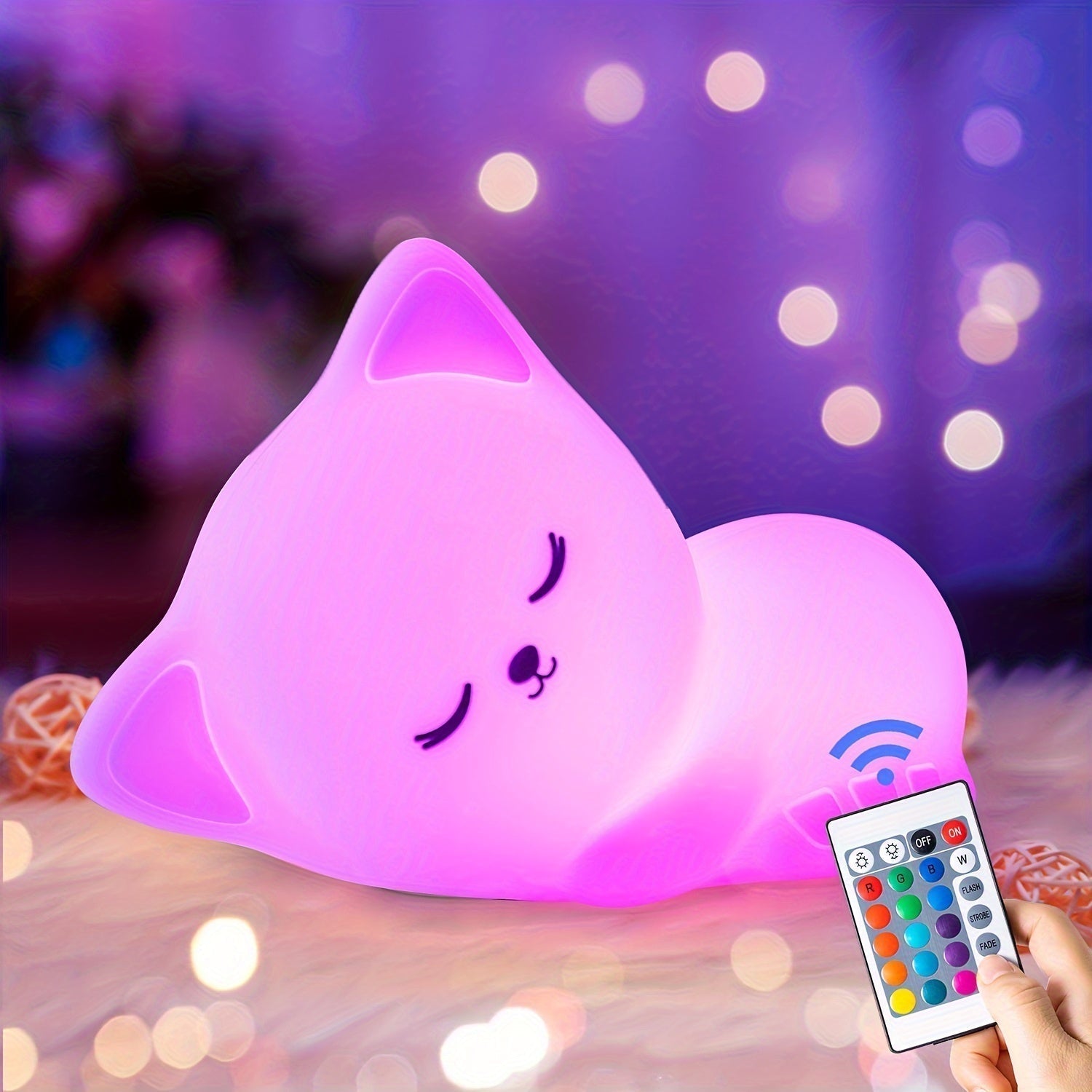 Portable Rechargeable Night Light for Tabletop Use