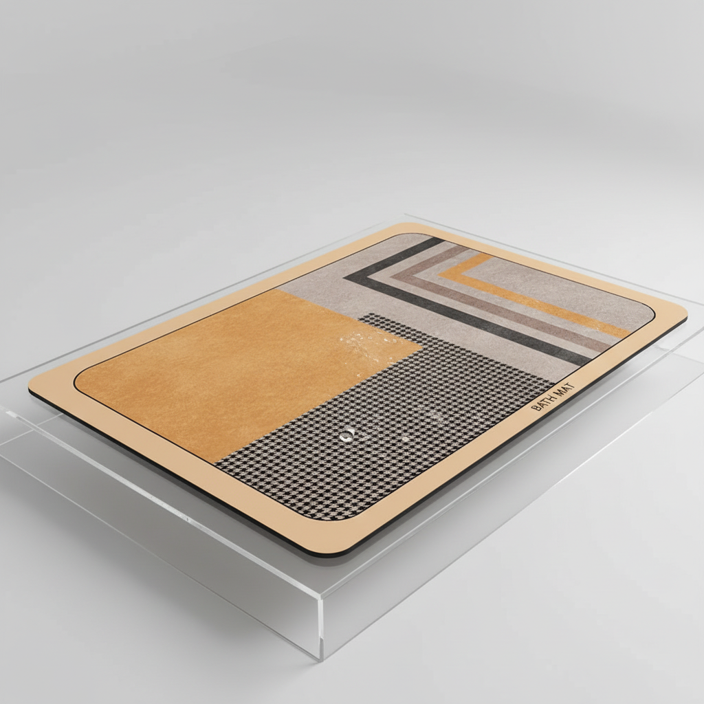Quick-Drying Rectangular Bath Rug