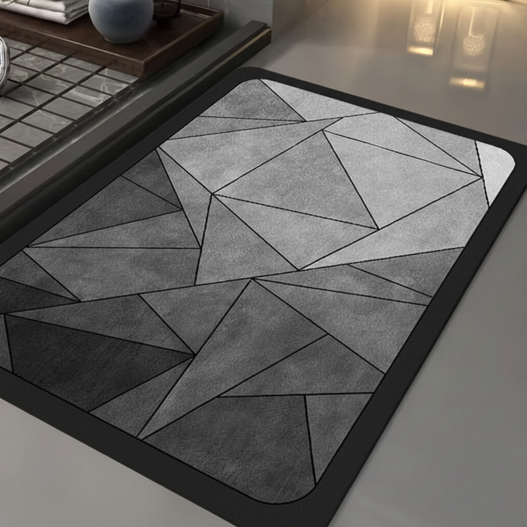 Quick-Drying Rectangular Bath Rug