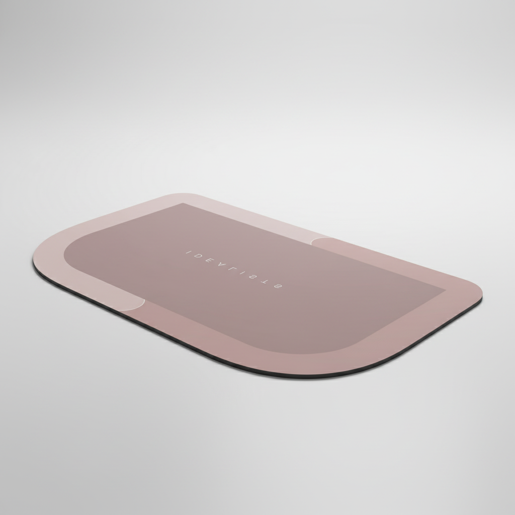 Non-Slip Rectangular Bath Mat for Safe Showering