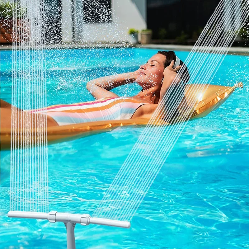 Charming AquaMist Fountain for Poolside Serenity and Fun
