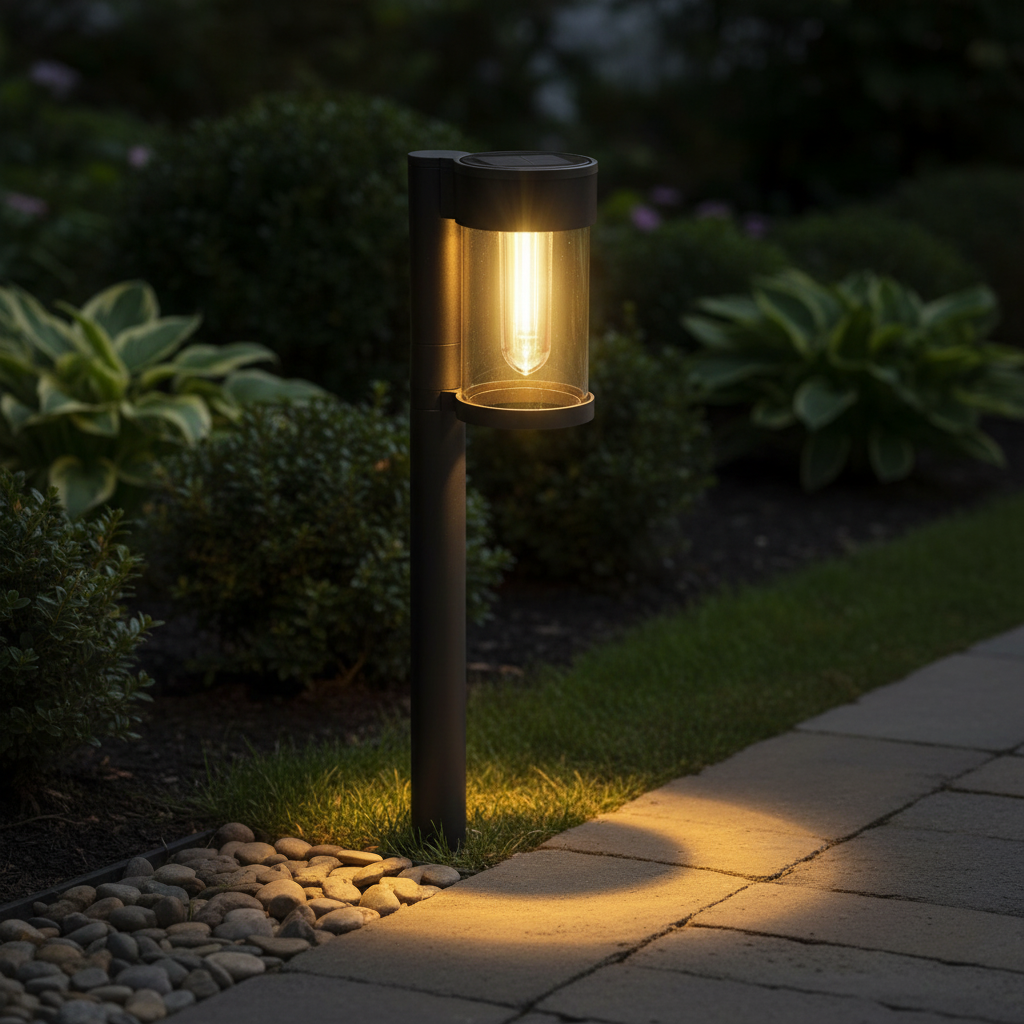 Garden Path Lighting in Retro Style