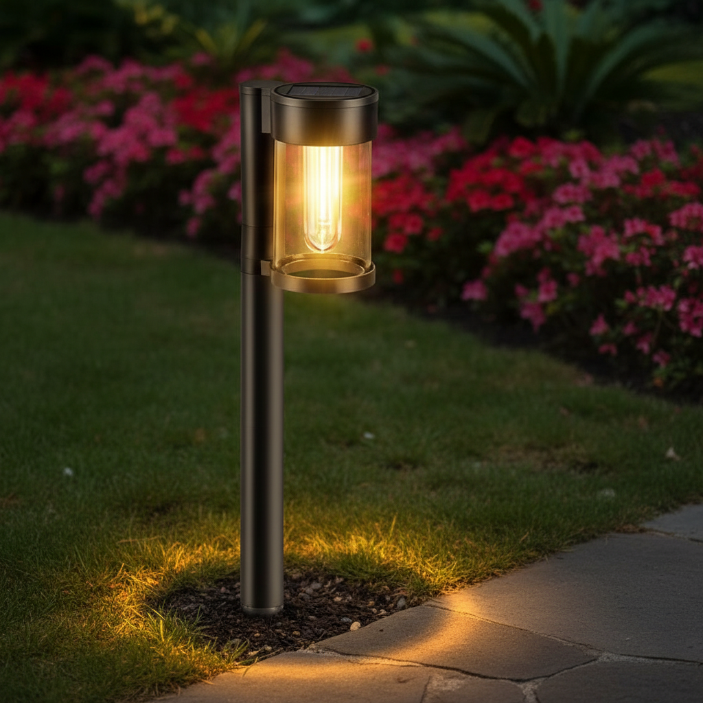 Garden Path Lighting in Retro Style