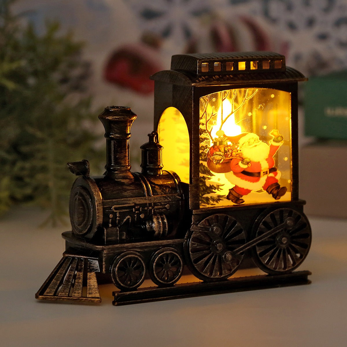 Charming Vintage Train LED Accent Light for Holiday Cheer