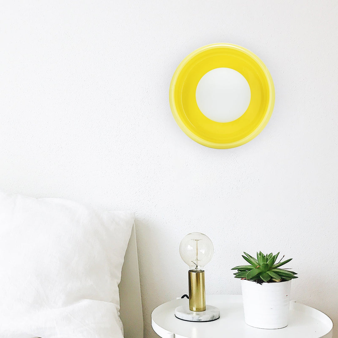 Ceramic Wall Light Fixture - Round Design