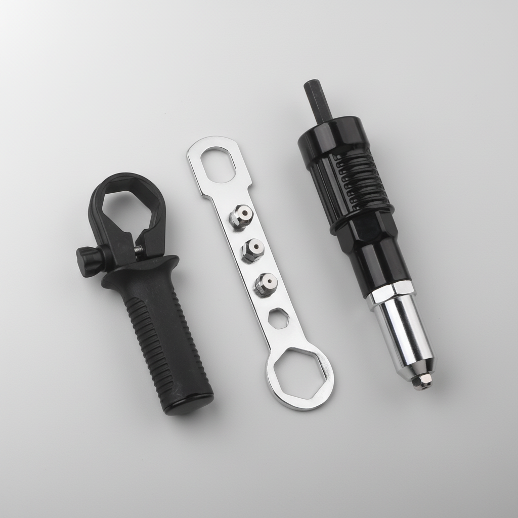 Multi-Use Riveting Tool Attachment for Electric Drills