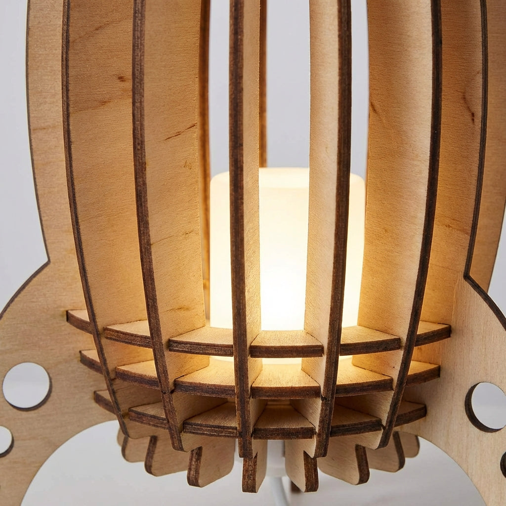 Table Lamp in Rocket Shape - Space-Themed Lighting