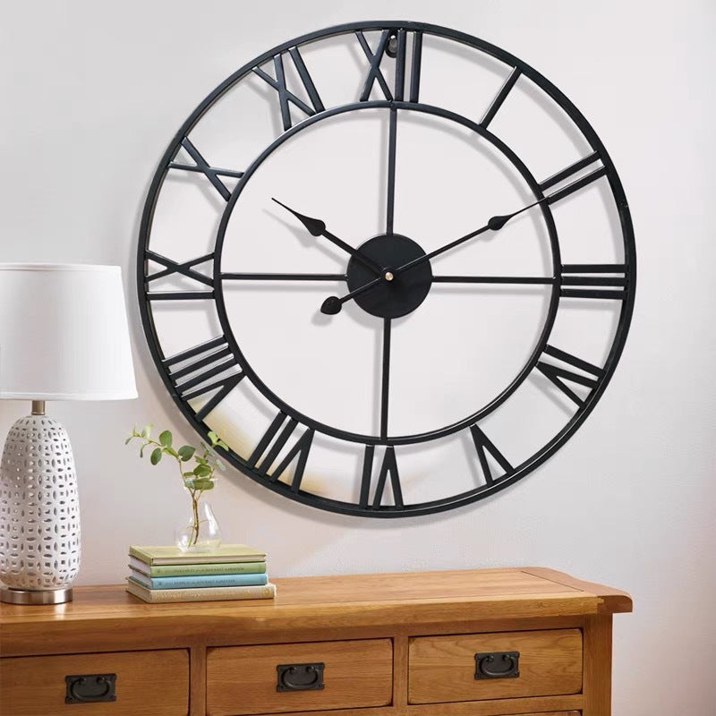 Elegant Round Wall Clock with Classic Numerals