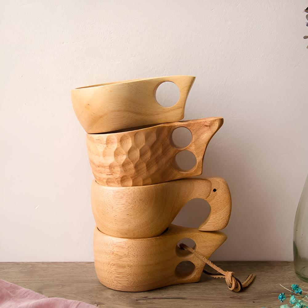 Eco-Friendly Handcrafted Wooden Drinking Cup