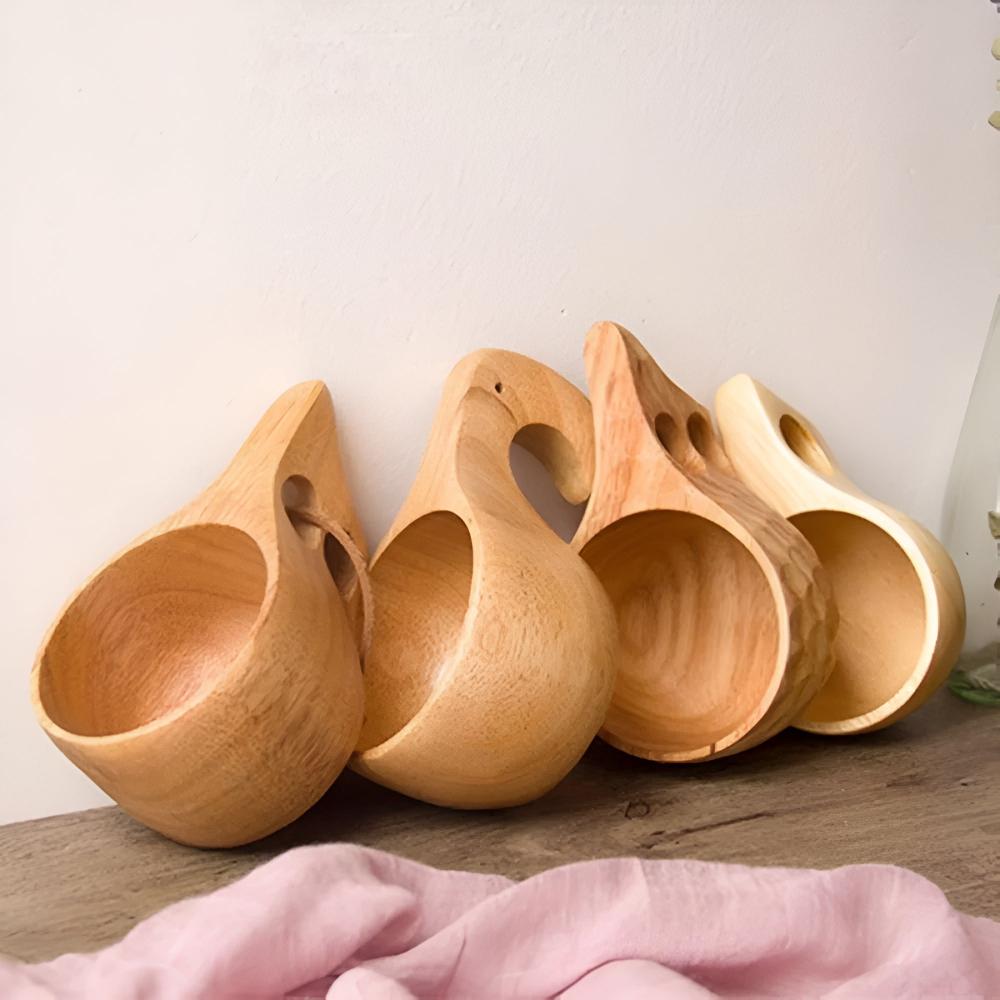 Eco-Friendly Handcrafted Wooden Drinking Cup