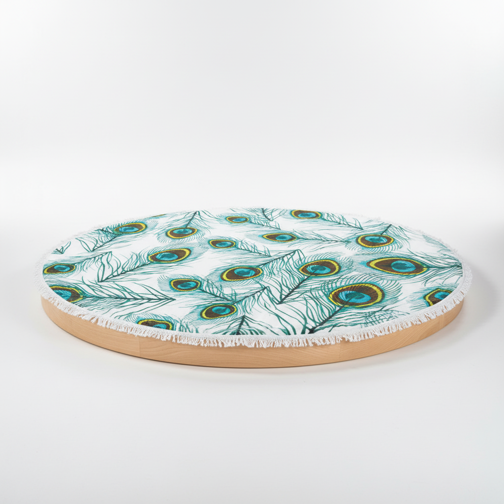 Sunny Round Beach Towel - Perfect for Summer Days