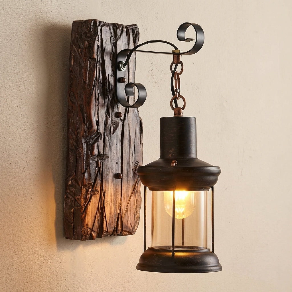 Ambient Light Fixture in Rustic Design