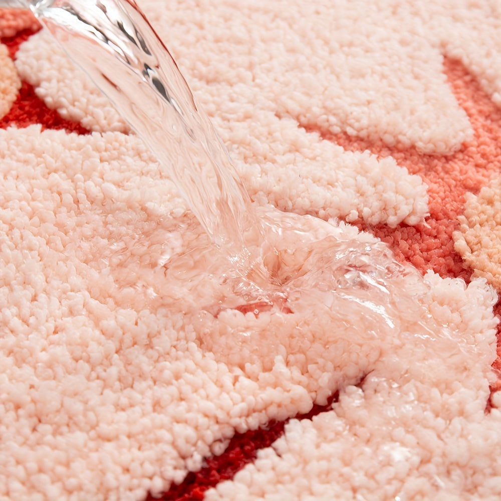 Floral Non-Slip Bath Mat