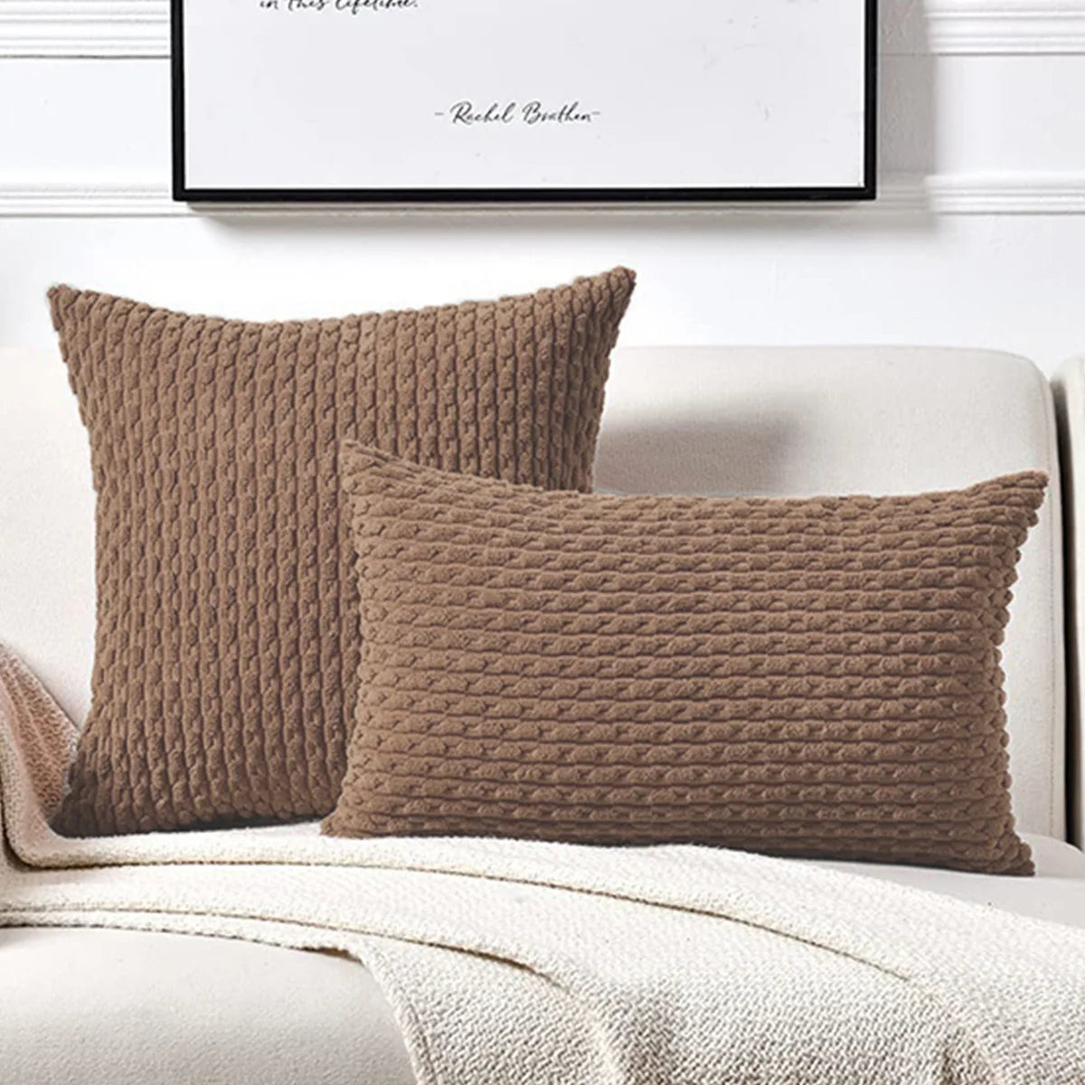 Bohemian Style Corduroy Pillow Covers
