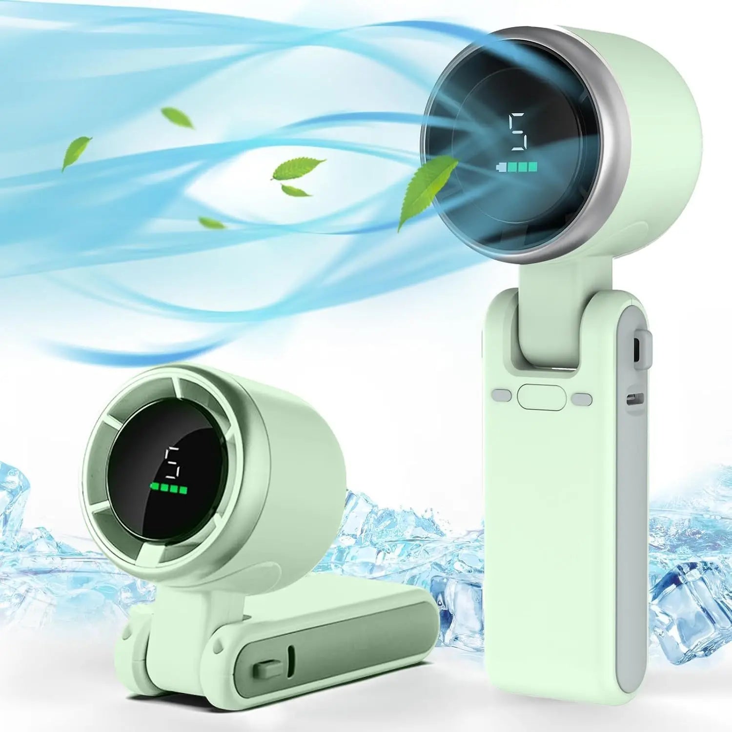 BreezeBuddy Rechargeable Personal Fan – 5-Speed Compact Fan with Remote Control
