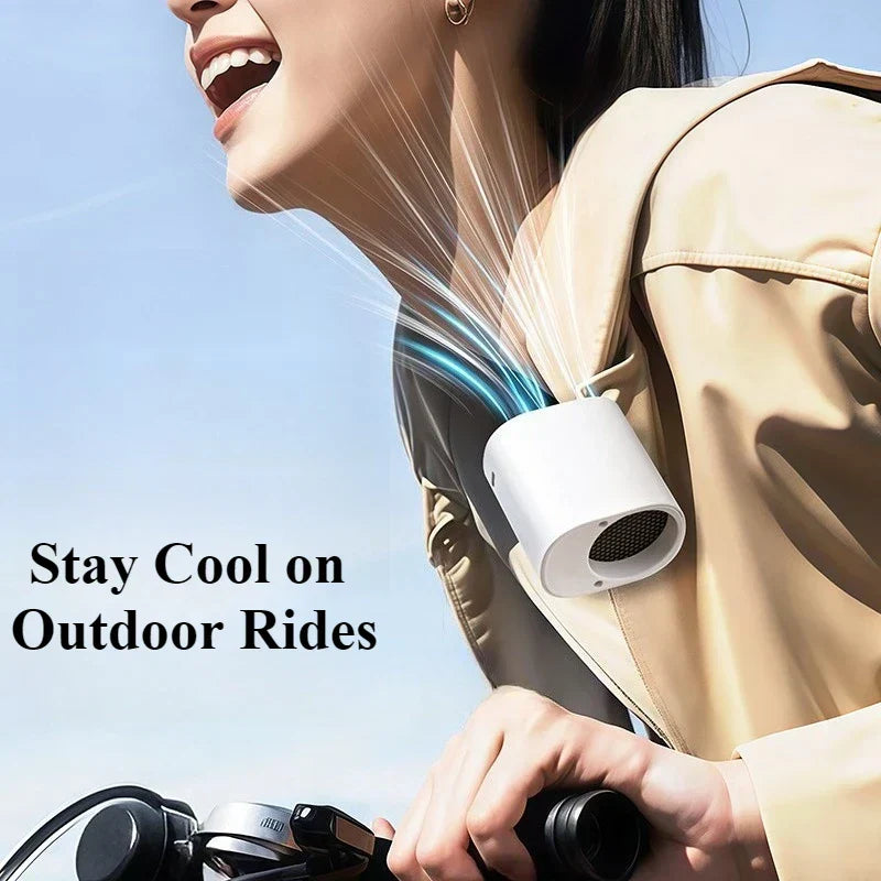 Portable Car Fan with Clip, 360° Rotation and 100 Speed Settings