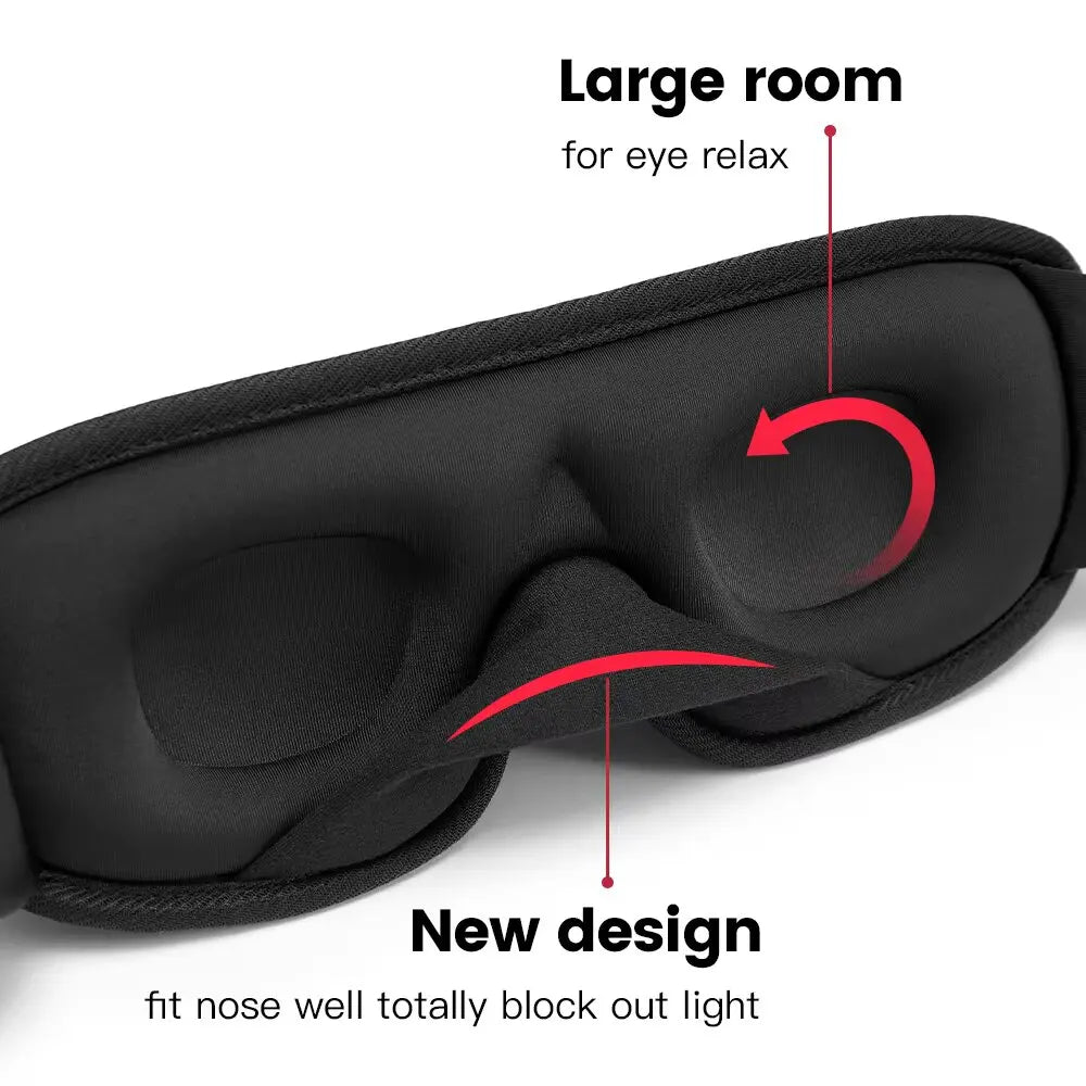 SereneDream 3D Comfort Eye Mask – Ultimate Light-Blocking Sleep Mask for Travel & Relaxation