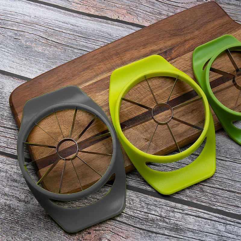 SwiftSlice Pro Stainless Steel Apple Cutter | 8-Blade Precision Slicer for Effortless Fruit Prep