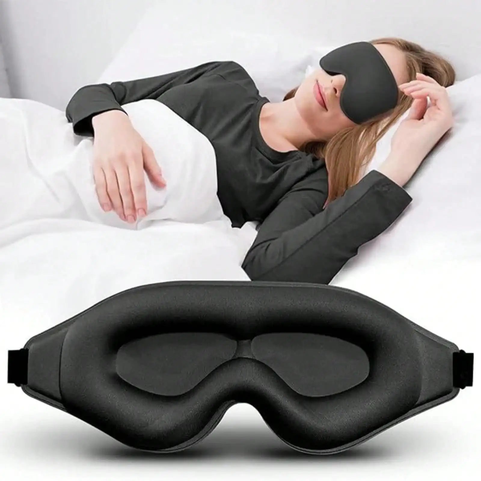 Serenity Shade Cooling Eye Mask – Adjustable Comfort for Rest