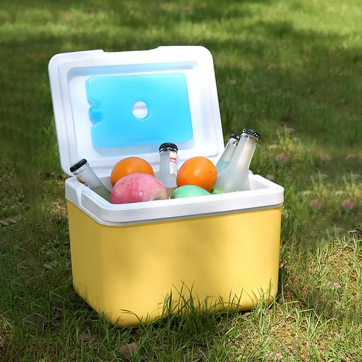 6L Insulated Portable Cooler Box for Camping with Multiple Layers