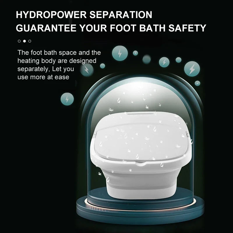 Relaxation Haven: Portable Heated Foot Spa with Bubbles